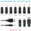 Power Cord USB to 5.5X2.1 Multifunctional  Interchangeable Plug 4