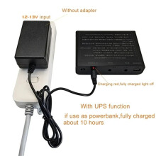 USB para Saída 12V 6x 18650 Baterias UPS DIY Caixa para Celular WiFi Roteador LED Luz Câmera de Segurança