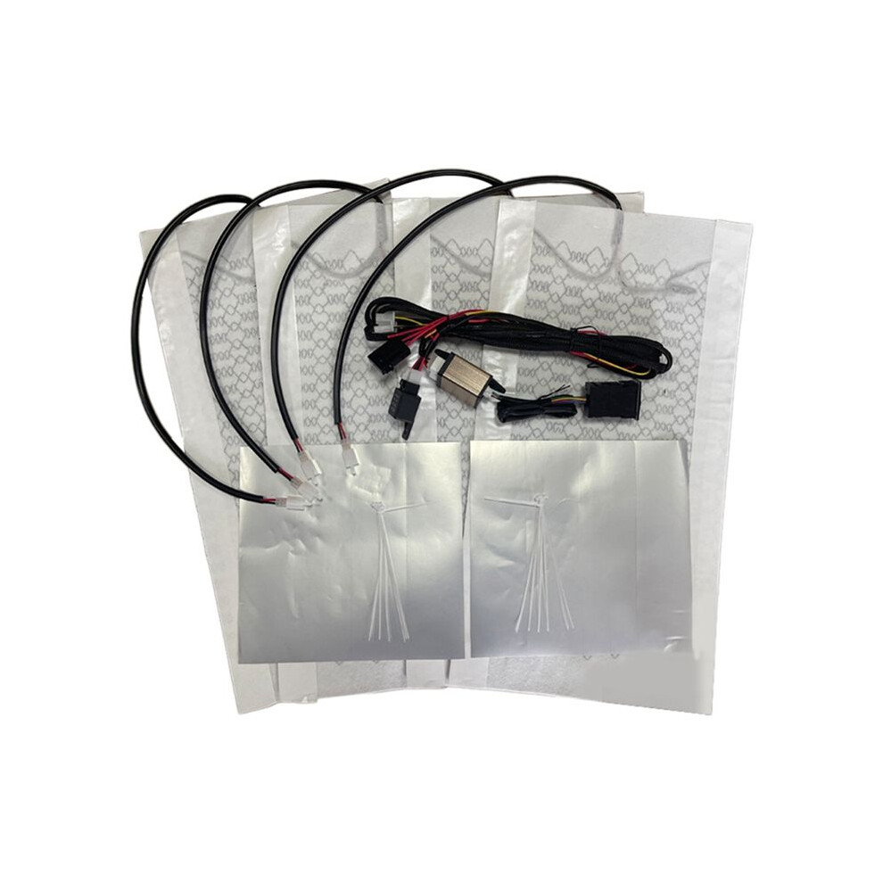 Universal Built-In Car Heater Kit Fit 2 Seats 12V Carbon Fiber Heating Pads W 5 Levels Control System 6031503422918