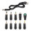 USB To  Power Cable Universal USB To  Jack Charging Cable Power Cord with 10 Interchangeable Plug Connectors Adapter 1