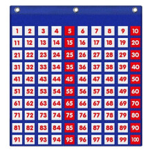 Hundreds Pocket Chart, Number 1-100 Board Pocket Chart for Teacher Lessons in A Classroom or for Use At Home