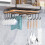 Kitchen Non-Punch Storage Rack Multi-Function Cutting Board Storage Rack Cabinet Hanging Under-Cabinet Rack B 2