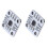2Pcs AS5600 Module de Capteur de Mesure D'Angle D'Induction D'Encodeur Magnétique 12 Bits Haute Précision 2