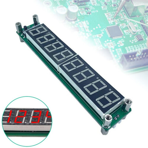 PLJ-8LED-R Digital Cymometer Meter Tester 0.1MHZ-2.4GHz Digital RF Frequency Meter LED Display 8-Bit Display 2