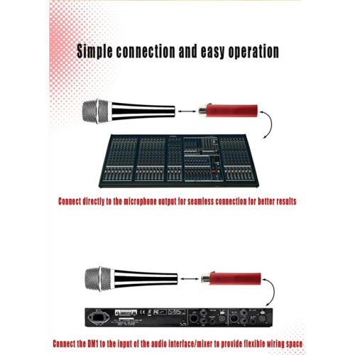 DM1 Dynamite Active in- Preamp Professional Dynamic Microphone Amplifier for Handheld Mic 2
