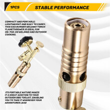 Gas Burner Welding Torch Flamethrower Portable Adjustable Copper Welding Gas Torch Outdoor BBQ Welding Equipment