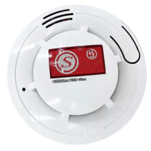 1 Stück Kabelloser Feuer-Rauchmelder mit Batterien Brandschutz Rauchmelder Feuermelder Alarm Haussicherheitssystem