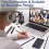 Headset with Microphone,Open Ear Headphones Wireless Noise Cancelling Headset for Office Driving Work Home 8