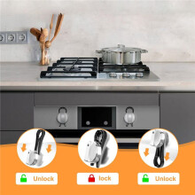 Stove Knob Covers, Door Knob Safety Cover for Kids, 5 Pcs Gas Stove Knob Locks, Oven Knob Covers for Child Pet Safety