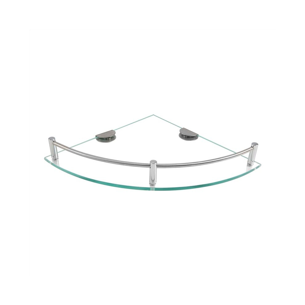 Bathroom Shelves, Bathroom Glass Corner Shelf Triangle Wall Mounted ,Tempered Glass Shelf For Storing Shower Gel/Soap 4711816913052