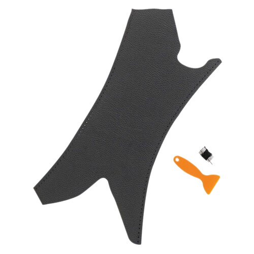 Car Interior Door Handle Cover Leather Door Panel Handle Pull Trim Cover for - 3 Series 2005-2012 E90 E91 Black Left