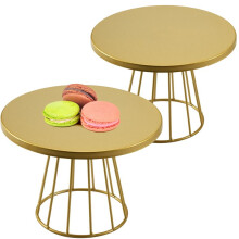Soportes de Metal para Pasteles de 2 Piezas, Soporte de ExhibicióN de Cupcakes Estilo Pilar de 8/10 Pulgadas, Bandeja de Postre, Platos para Tartas