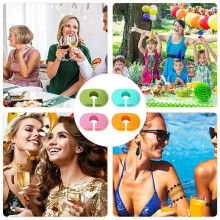 26Pcs Wine Glass Charms Tags, Plastic Wine Glass Drink Markers for Bar Party Martinis Cocktail