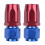 2 Pcs STRAIGHT Turbo Oil Feed Hose Fitting:AN6 8Mm 1