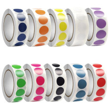 10000 Piece Colored Dot Stickers 1000Pcs/Roll,10 Color Circle Dots Labels Stickers Round Coding Labels for Office, 13mm