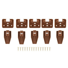 Track Guides Drawer Track Guide and Glides, 5 Sets of Dresser Center Mount Plastic Drawer Slides Fits Furniture Drawer