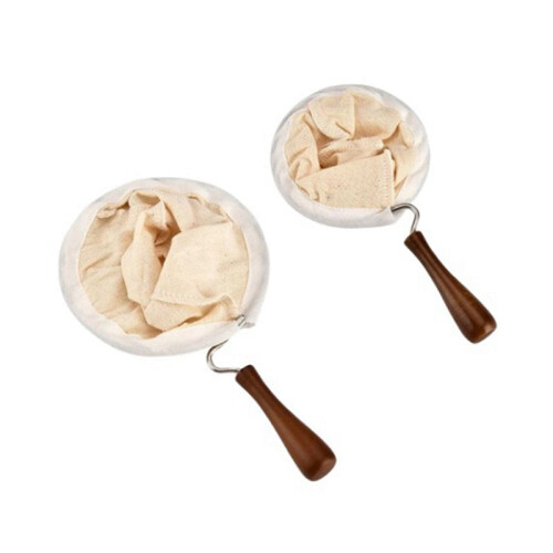 Reusable Coffee Filter Bag Stainless Steel Handle Cloth Strainer Dropping Pot Mesh Hand-Brewed Coffee Tools Tea Filter B 1