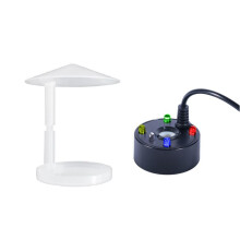 USB 4 LED Ultrasonic Mist Maker with Guard, Indoor Fountain Water Feature Portable Reptile Fogger Air Humidifier
