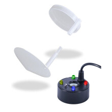 USB 4 LED Ultrasonic Mist Maker with Guard, Indoor Fountain Water Feature Portable Reptile Fogger Air Humidifier