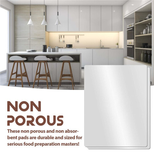 Limpar Plástico Flexível Tábua de Corte Mats Set, Fosco Cozinha Clara Tábua de Corte Limpar Mats 17,5x12 Polegadas, Conjunto de 7