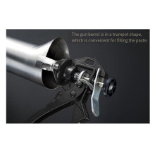 Mortar Gun Set Pointing Grouting Gun Sprayer Brick Cement Tile Tool for Brick Paving Replaceable Nozzle W/ 2 Nozzles