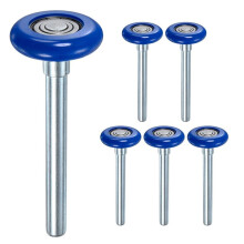 6 Roulettes de Porte de Garage en Nylon, 46 mm, Silencieuses, Charge Élevée, 6200zz, 8 Billes, Roulement de Précision Scellé B