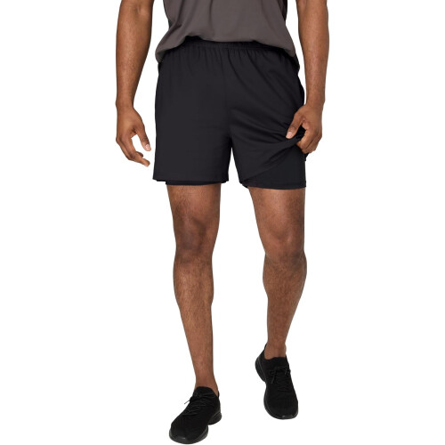 Hanes Mens Workout Shorts with Boxer Brief Liner