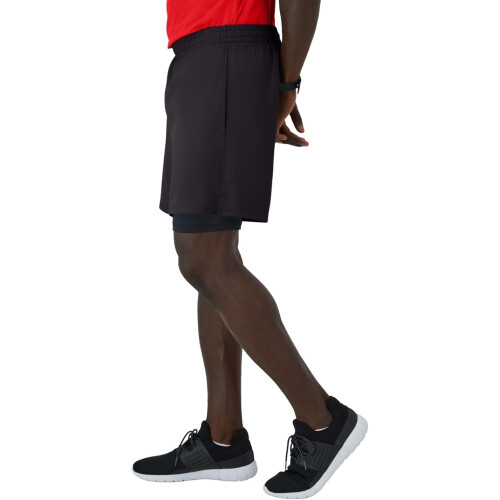 Hanes Mens Workout Shorts with Boxer Brief Liner 1