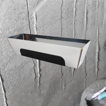 With Pad, Stainless Steel Mud Tray, Waterproof, Smooth, Heavy Duty, Non-Slip, for Drywall, Mud Tray, for Plaster,10Inch