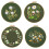 4 Sets Hand Embroidery Kit for Beginners Adults , Embroidery Kit Includes Flower, Hoop, Color Threads, Tools 1