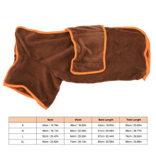 Dog Bathrobe Towel for Water Absorption