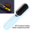 Peigne lisseur 1500mAh bleu ABS à double utilisation 5