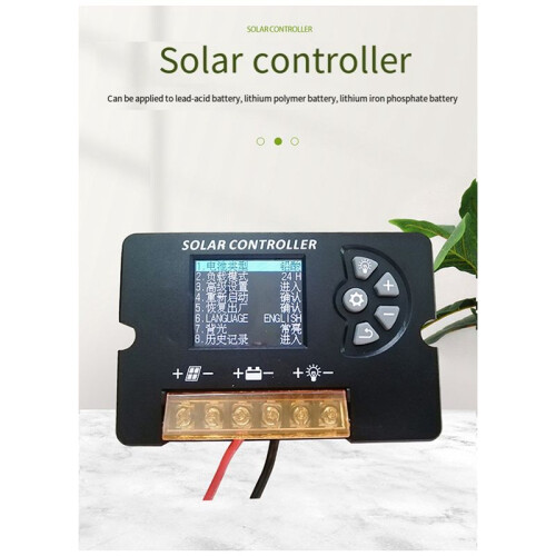 12V 24V Auto Solar Charge Controller 10A Panel Cell Battery Charging Regulator Adjustable LCD Display