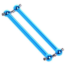 4 Pezzi per  A979 Aggiornamento Parti F / R Dogbone nel Metallo A959-07 per A949 A959 A969 K929 Himoto E18 Spino HSP 1:18 RC Car