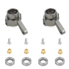 Kit de Copa de DireccióN de Metal para WPL C14 C24 C34 C44 B14 B1 B16 B24 B36 MN D90 D91 MN99S Piezas de AutomóVil RC, Titanio