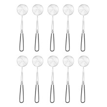 10 Pieces Hot Pot Strainer Scoops,Stainless Steel Hot Pot Strainer Spoons Mesh Skimmer Spoon Strainer Ladle with Handle