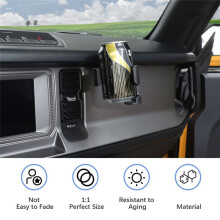 Multi-Function Drink Cup Phone Holder for Bronco 2021-2024 Accessories, 2 in 1 Bolt- Stand Bracket Organizer