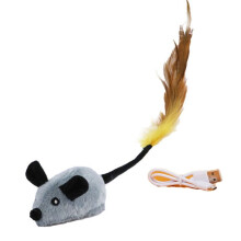 Interactif Chat Jouet Souris en Mouvement Chat Jouets Télécommande Chat Jouets Souris Électronique en Mouvement Jouet Chat Auto Cadeau Gris