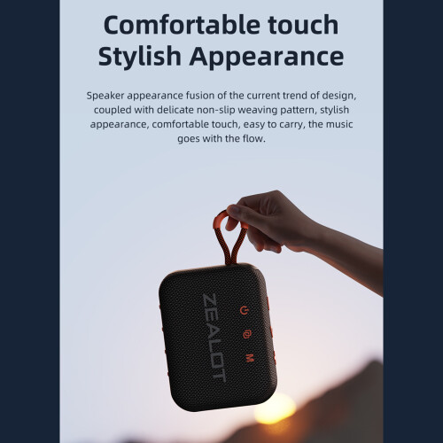 S75 3000 mAh Bluetooth 5.2 Enceinte 14,6  11,1  6,5 cm Noir 2