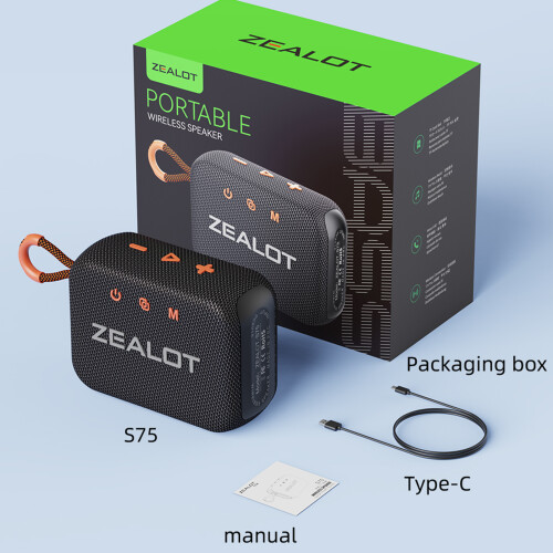 S75 3000 mAh Bluetooth 5.2 Enceinte 14,6  11,1  6,5 cm Noir 1
