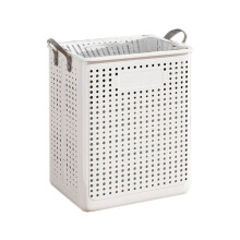 Household Folding Dirty Laundry Basket Bathroom Laundry Basket Dirty Clothes Can Be Portable and Movable 37.7x31x45.5cm