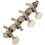 Machines Tuners Pegs Tuning Key with White Pearl Knobs 4L+4R for Mandolin 3