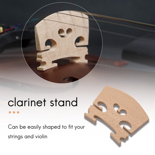 5 Pieces Pont de Violon de Taille Plein 4/4 En Érable Code Qin Accessoires de Violon 1