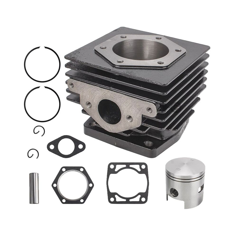 For Ezgo Cart Models 1976-1988 2 Cycle 2Pg Top End Rebuild Cylinder & Piston Rebuild Kit 14532-G1,14555G1,24505G1 6034080290048