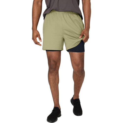Hanes Mens Workout Shorts with Boxer Brief Liner
