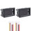 2Pcs Digital Voltmeter Ammeter  100V 10A Amp Voltage Current Meter Tester  + Red Dual LED Display Panel with Connect Wires 1