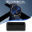 Black Watch Strap Retaining Hoop Loop Rubber Retainer Buckle Holder 22mm 4