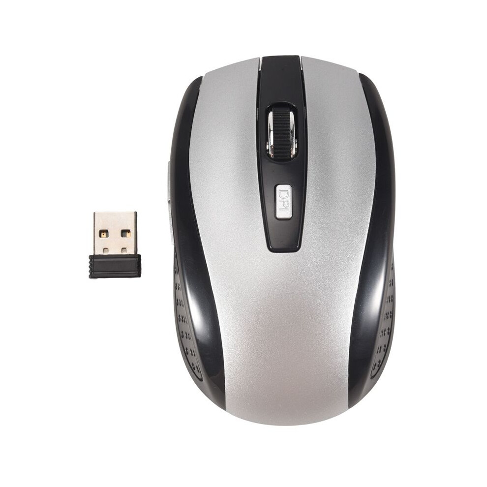 2.4G Usb Receiver Wireless Optical Mouse Mice For Pc Laptop Silver 4714193827608