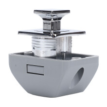 Kennedy in metallo a pulsante per armadietti RV, chiusura a pulsante, per caravan, yacht, camper, argento