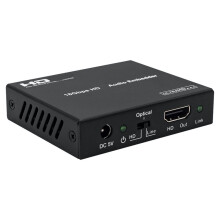 -Compatible Audio Embedder 4K 60Hz HD2.0 Audio Inserter HD+Aux+Digital Toslink Audio to -Compatible18Gbps